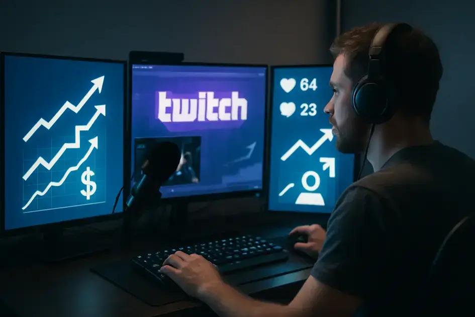 Como aumentar seguidores na Twitch rapidamente com marketing pago