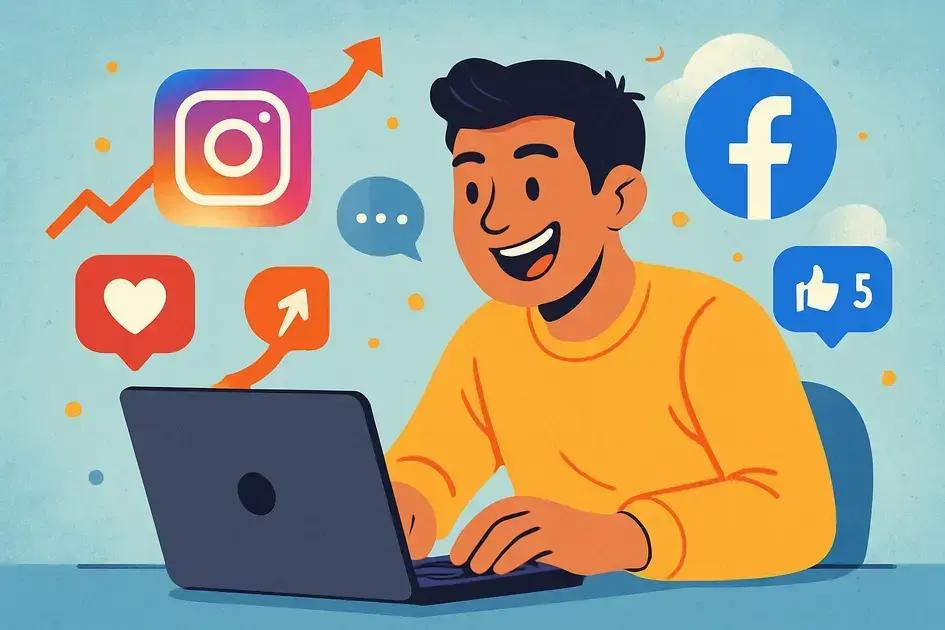 Como bombar seu perfil no Instgram e no Facebook em 30 dias e atrair clientes de verdade