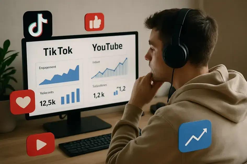 TikTok vs YouTube: qual tem maior impacto com compra de seguidores?