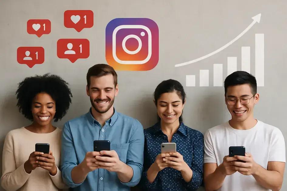 Como perfis de sucesso mantêm crescimento constante com seguidores reais