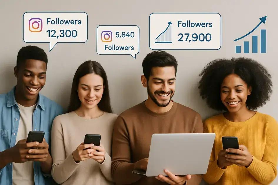 Tendências de crescimento com painéis de seguidores brasileiros